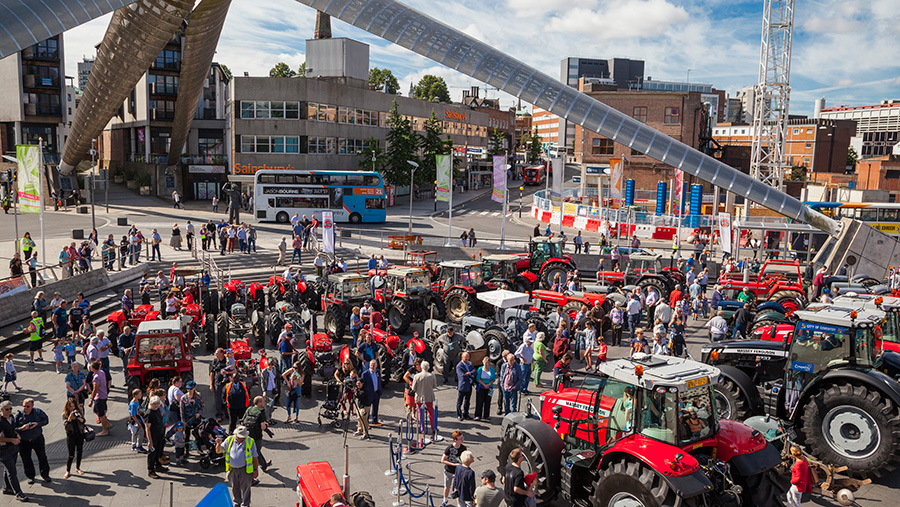 A mass of Massey Ferguson tractors