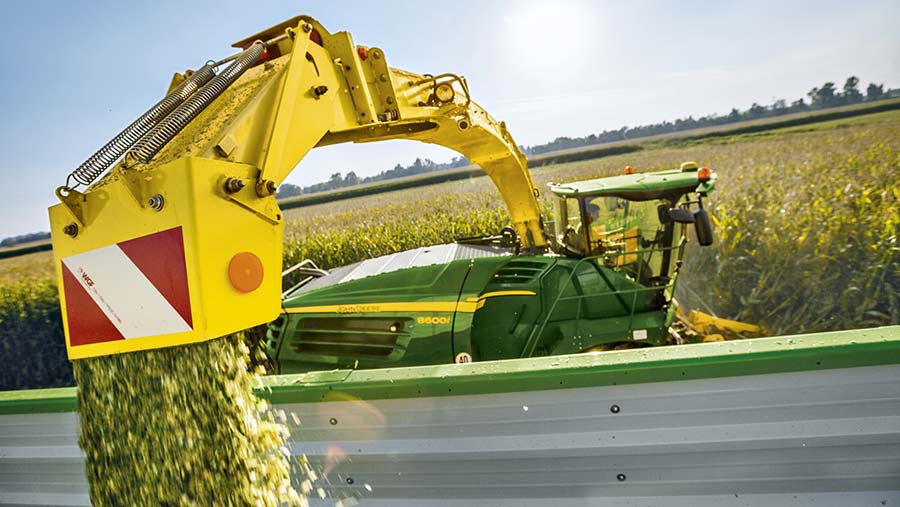 John Deere 8000 series self-propelled forager