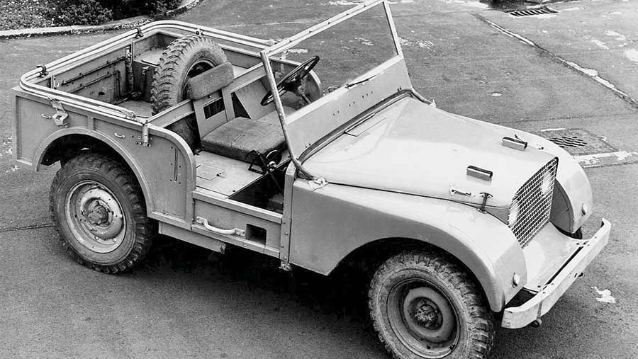 The centre-steering prototype Land Rover