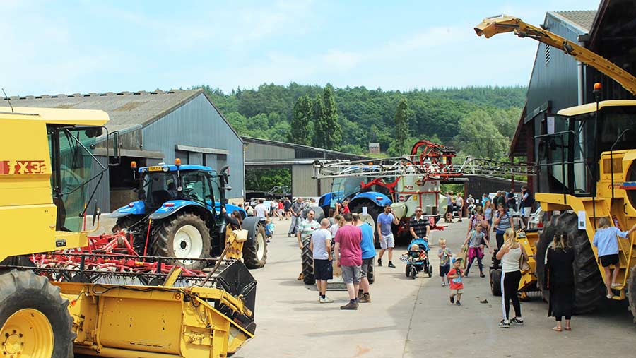 More than 1,000 people turned out at Hopes Ash Farm in Herefordshire