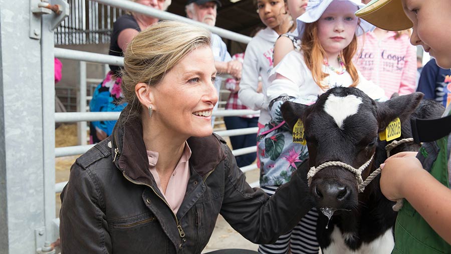 HRH Countess of Wessex visits Open Farm Sunday event © LEAF Open Farm Sunday