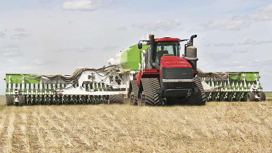 The Smart Seeder in action in a field