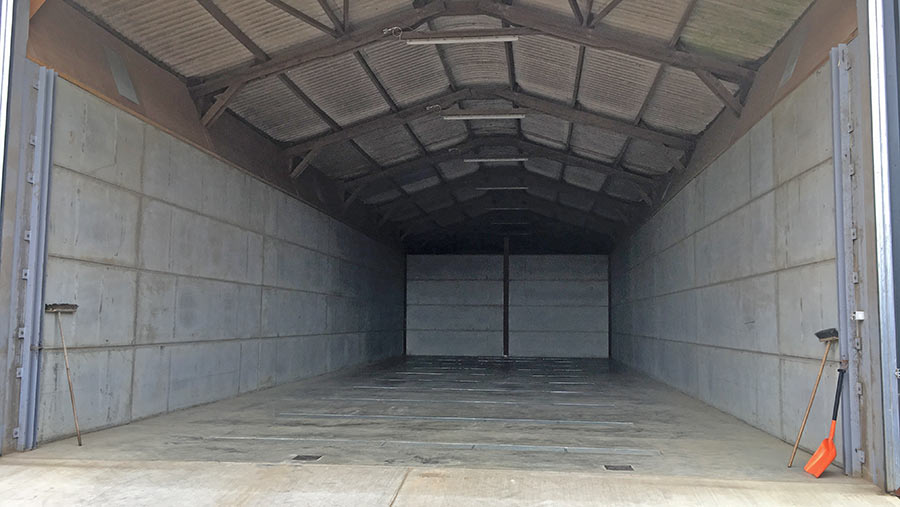 An empty barn