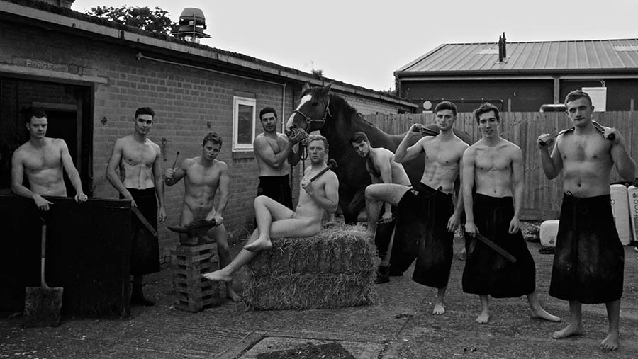 Veterinary college students bare all for charity calendar Farmers Weekly
