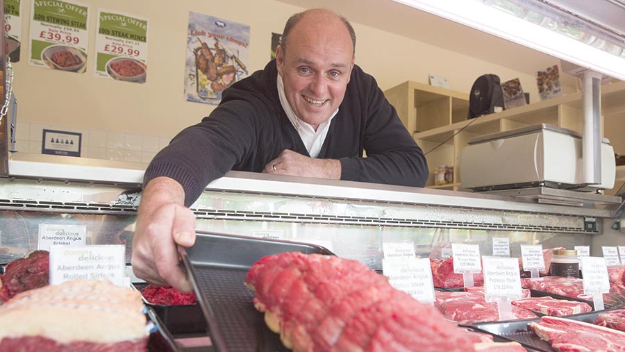 Scottish beef producer Michael Shannon