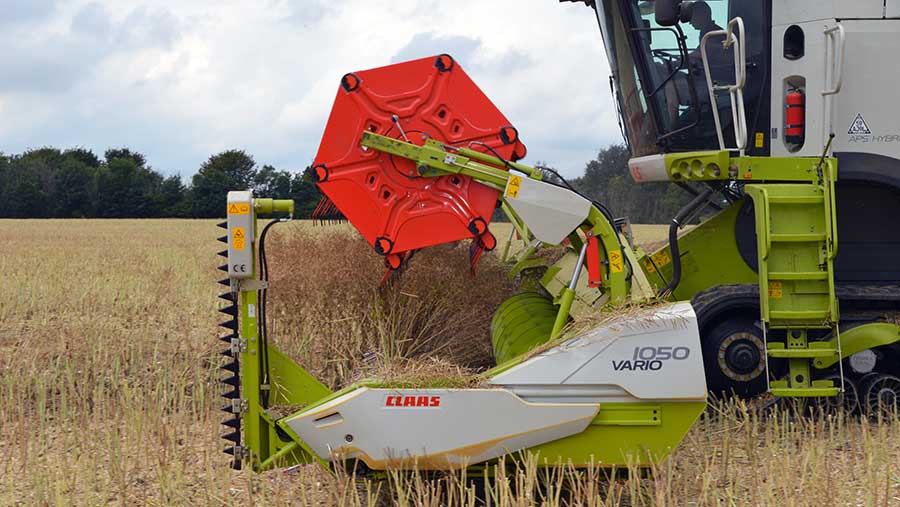 OSR harvest in Kent © David Jones/RBI