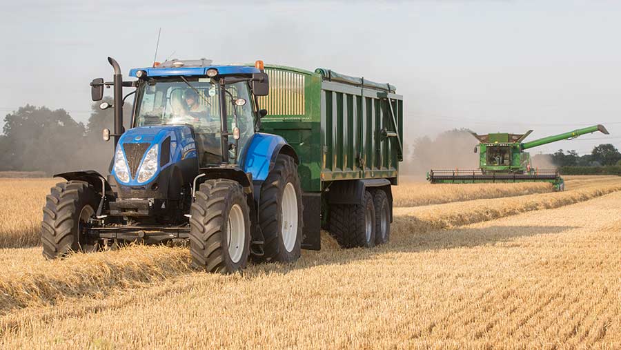 Harvest traffic compacting soil
