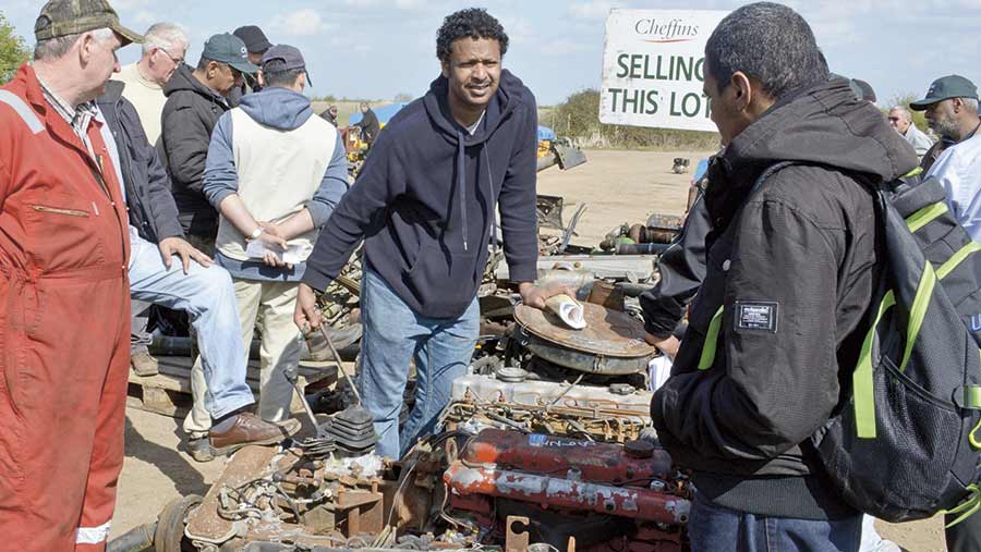 People look at second-hand engines