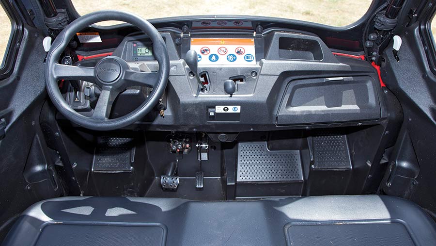 Honda buggy interior