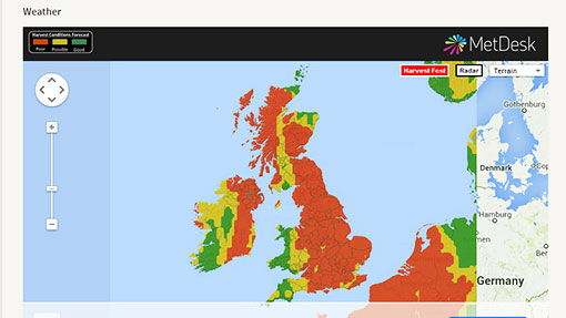 Check the harvest weather forecast with FWi’s new service - Farmers Weekly