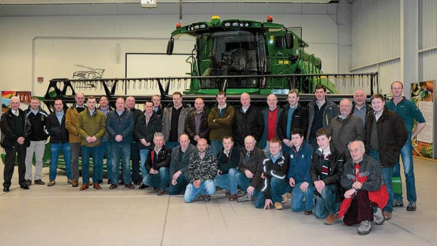 Danny Skinner on a visit to the John Deere factory in Germany