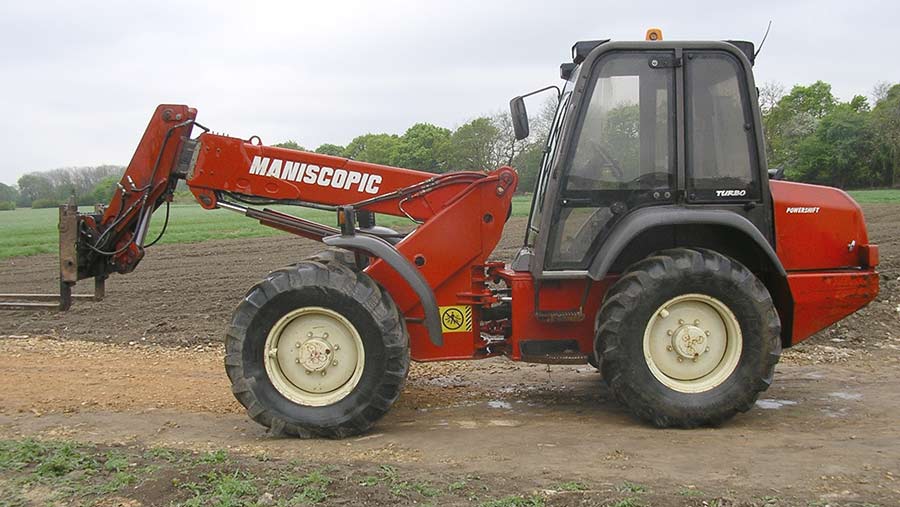 A telehandler similar to the one pictured was stolen from the farm.