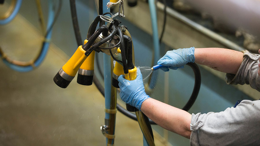 Milking equipment must be kept clean at all times © Tim Scrivener