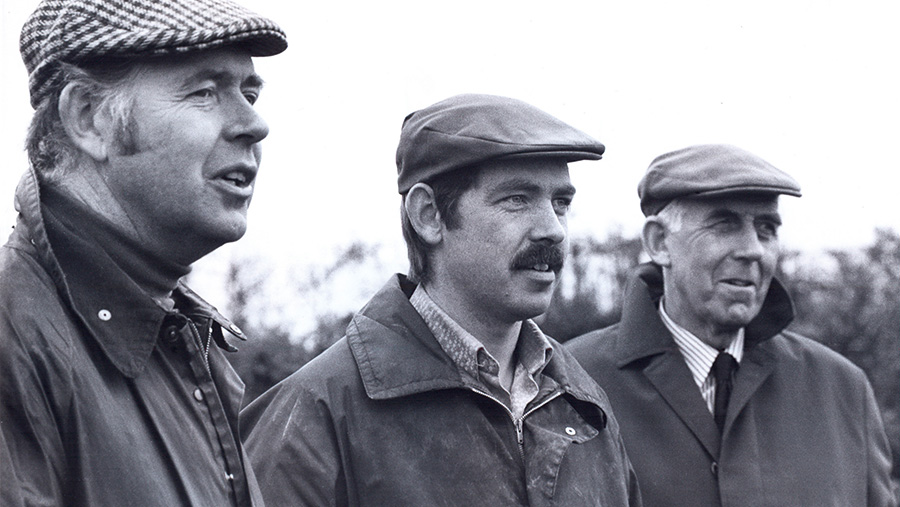 David with his brother Philip and their father Robert © Farmers Weekly