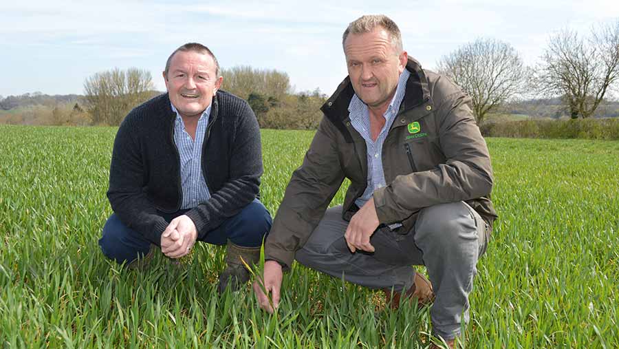 Rufus Dudfield (right) and Mel Codd from Syngenta © David Jones/RBI