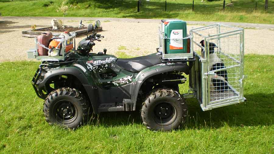 Clever Quadcrate improves ATV carrying capacity Farmers Weekly