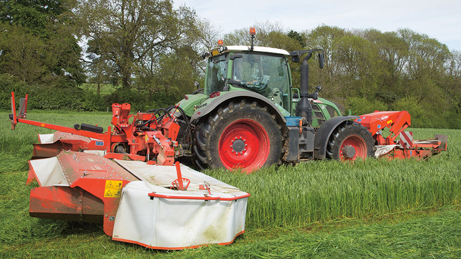 Silage should be mowed and wilted rapidly © Tim Scrivener 