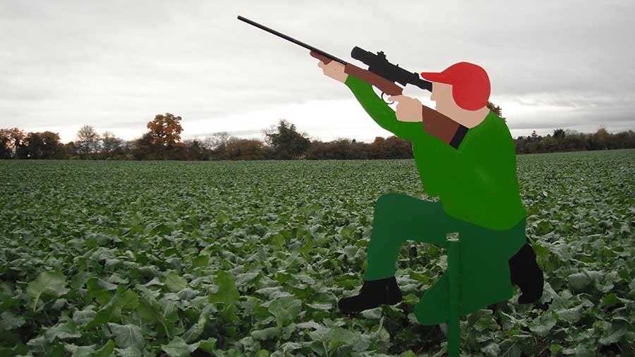 Scarer Worcestershire farmer designs bang-free bird scarer - Farmers Weekly