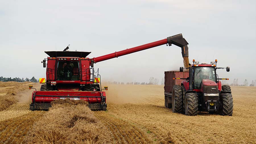 Prolonged rain has turned David Clark's harvest into a rescue mission