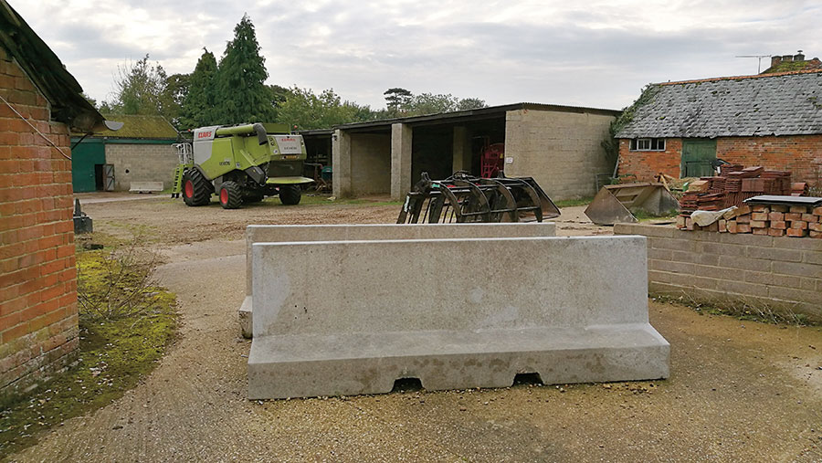 Blockading farm entrances is often the only way to deter thieves