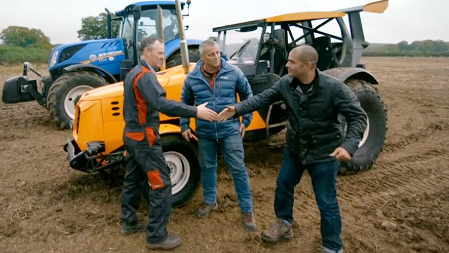 Video: FW Awards' Robert Neill takes on Top Gear's Track-tor Farmers Weekly
