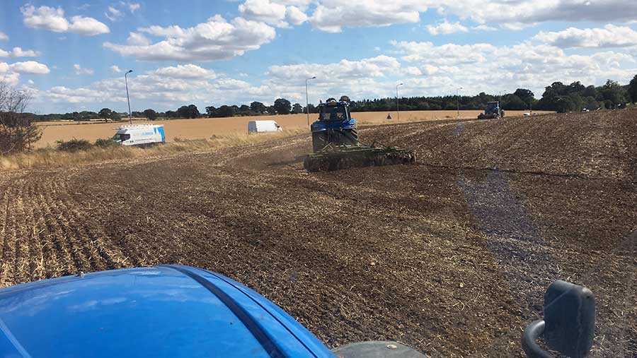 Will Sargent cultivating land