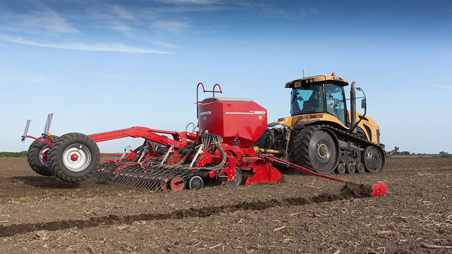 Drilling winter wheat in the Lincolnshire Fens © Tim Scrivener