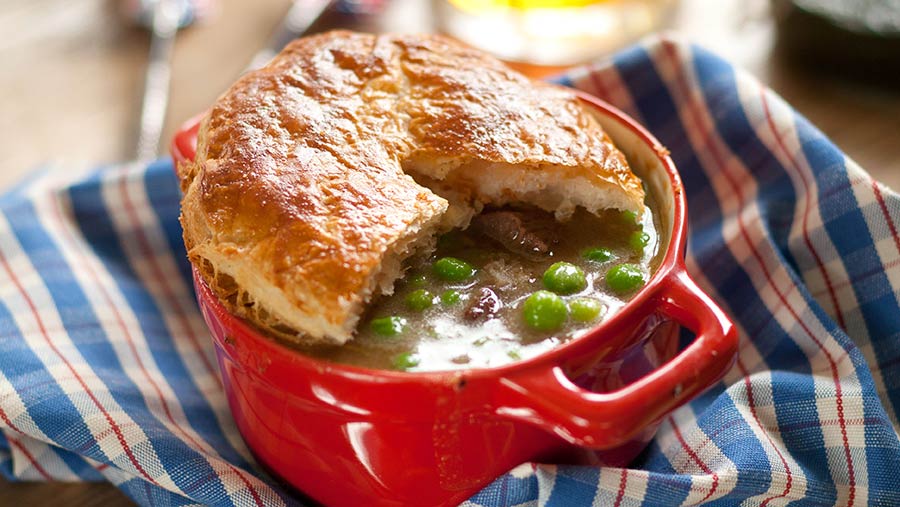 Shrewsbury lamb pie © Yes Peas