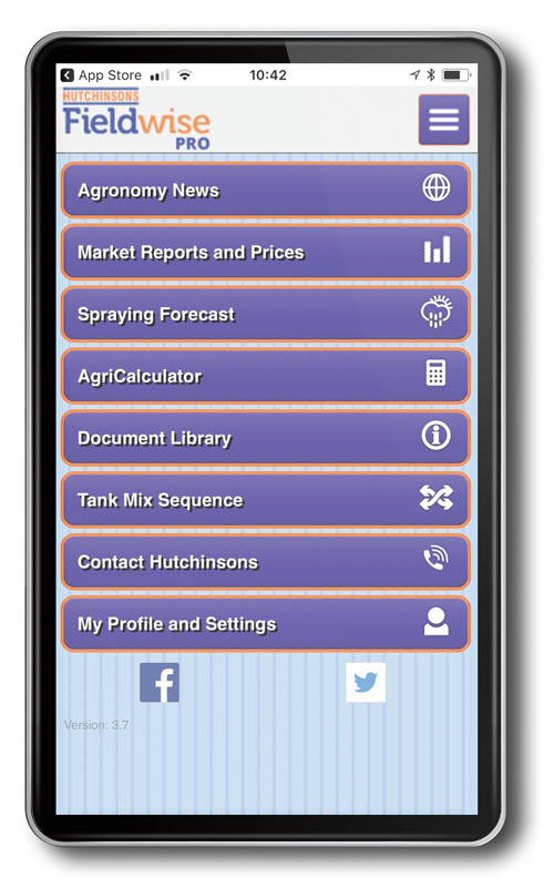 Hutchinsons Fieldwise app