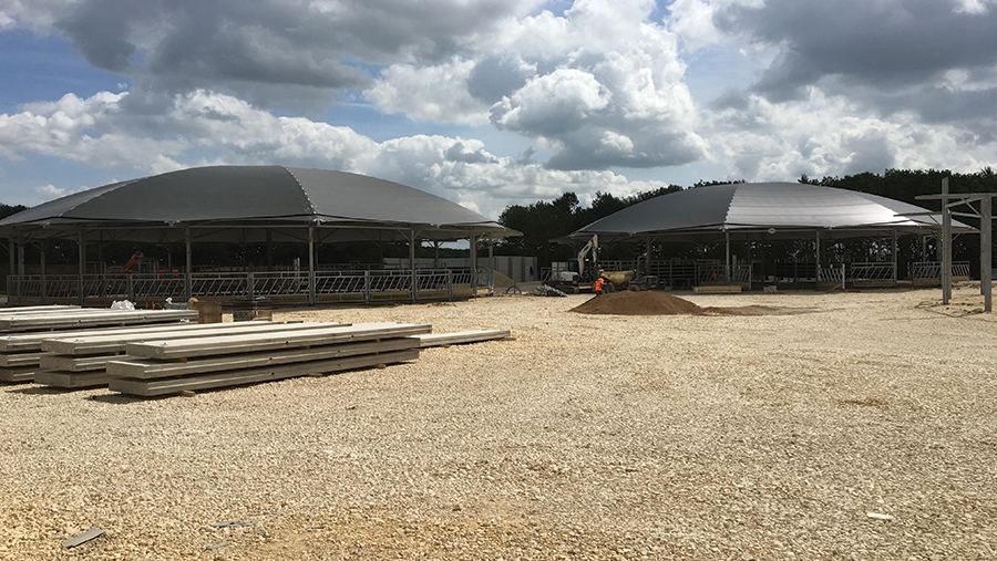 Roundhouses at Saxelbye Top Farm