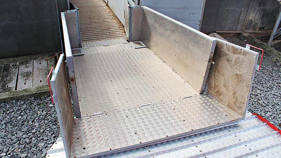 Cyril Patterson's steel pig ramp 