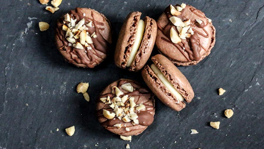 Hazelnut macarons © Seasoned Cookery School