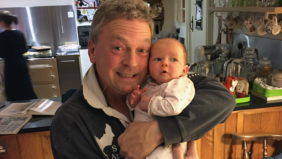 David Sargent with granddaughter Siena