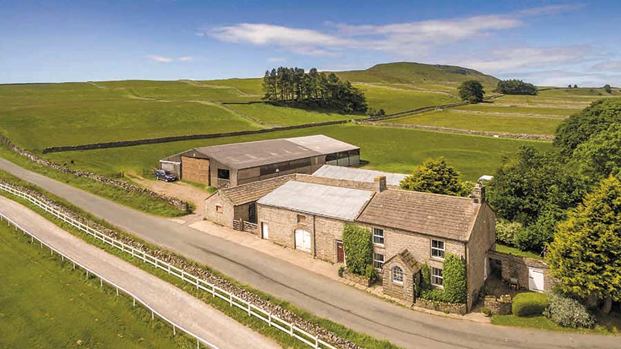 Aerial view of Penhill Farm