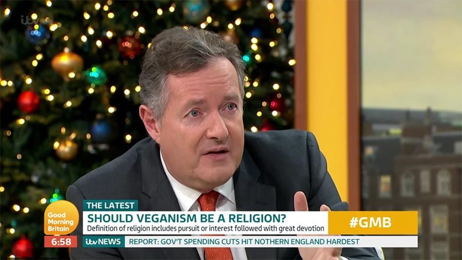 Veganism Is A Fad! Piers Morgan Goes Head-To-Head With Vegan Activist 