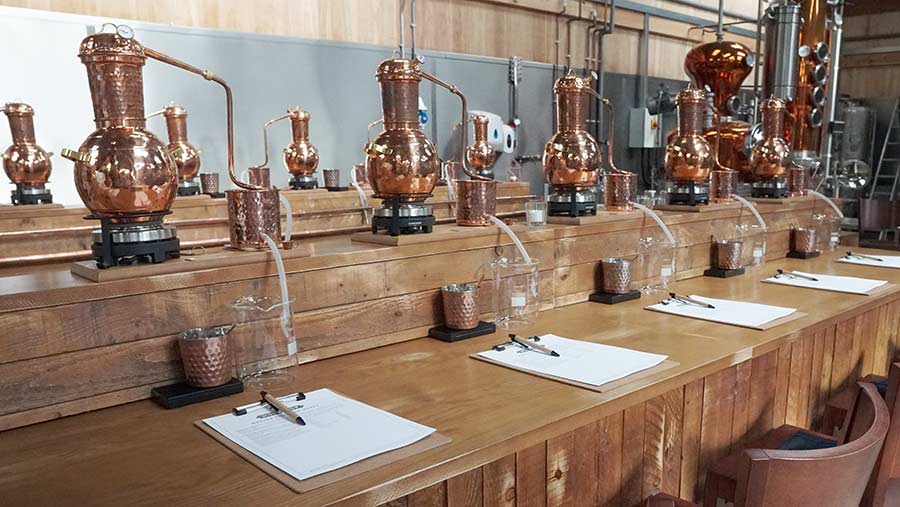 Area to make your own gin on farm