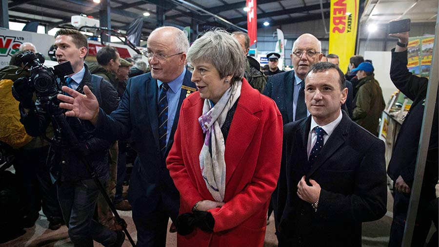 Theresa May visits the Royal Welsh Winter Fair