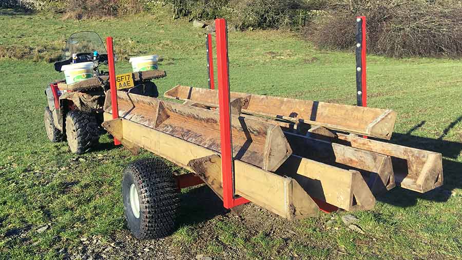 Alastair and Stephen Maxwell’s sheep trough carrier