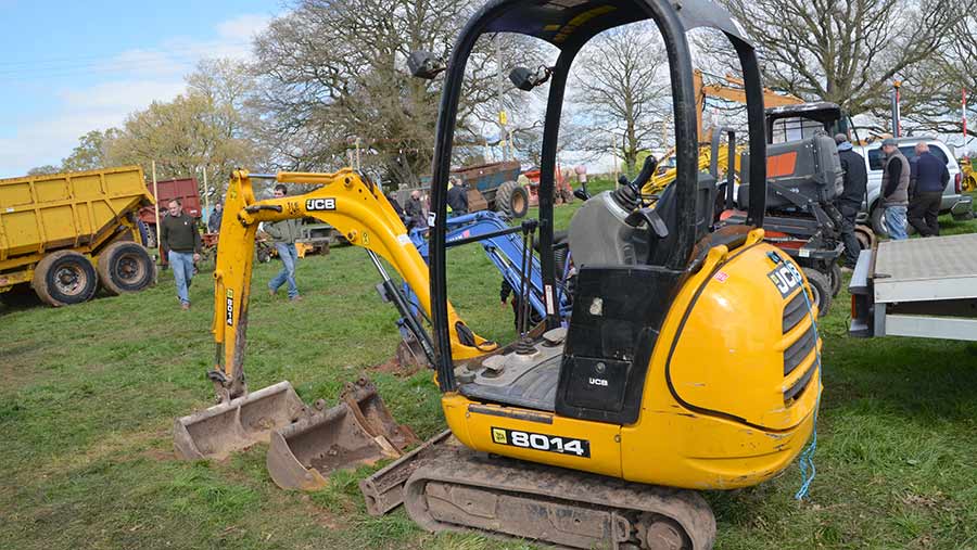 JCB mini-digger