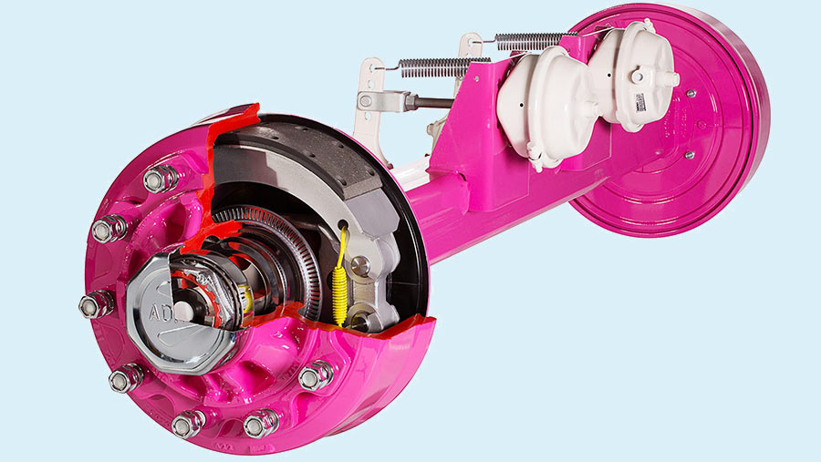 A pink axle