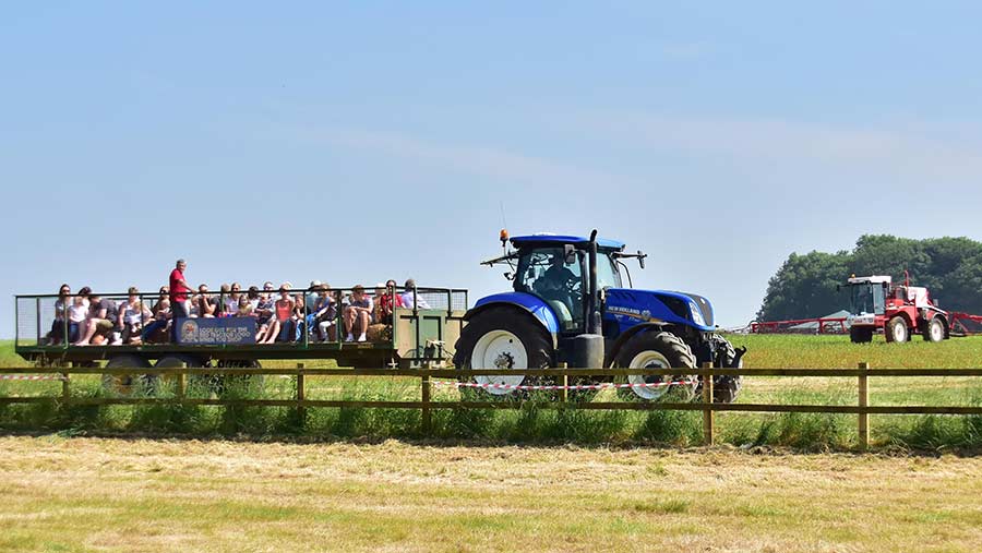 OFS tractor ride at Uncle Henry's Farm, Lincs