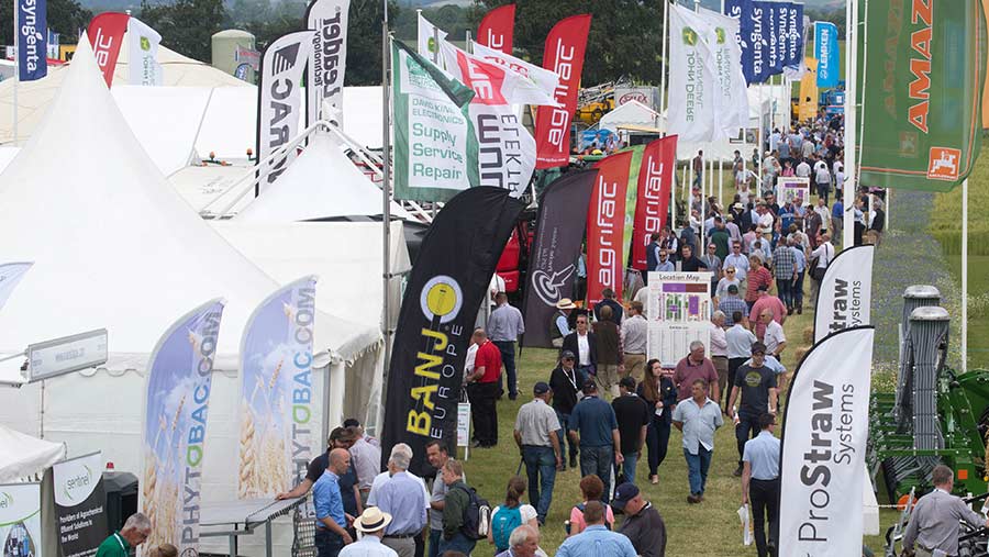 Business area with marquees at Cereals 2018