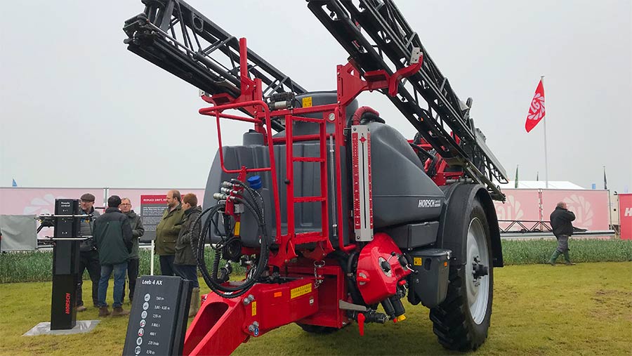 A sprayer on display at Cereals