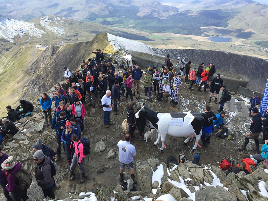 Farmers on mountain top