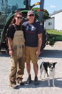 Sandi and Mark Brock on their farm