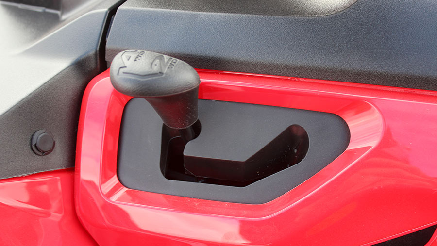 Honda ATV four-wheel drive button