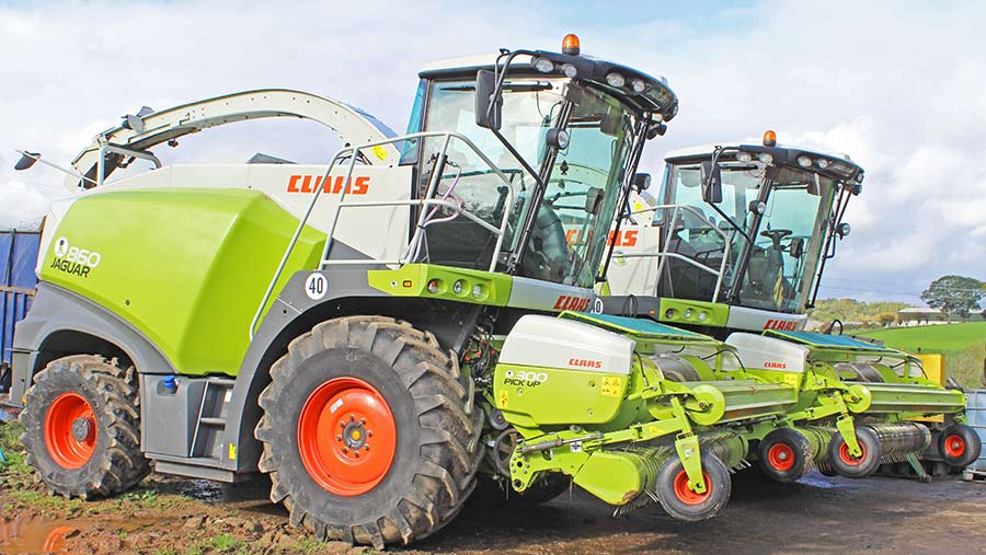 Claas Jaguar 860 and 950