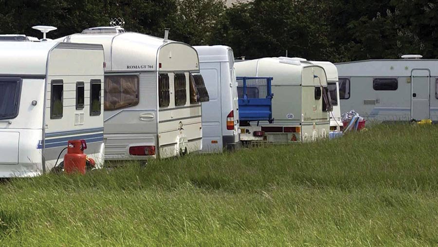 What to do if you're a victim of... trespassing travellers - Farmers Weekly