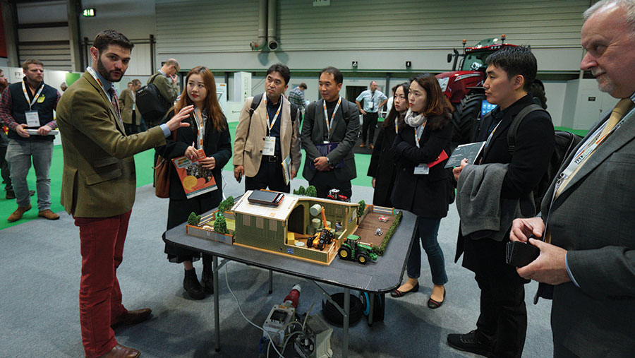 People attending the Future Farm technology expo