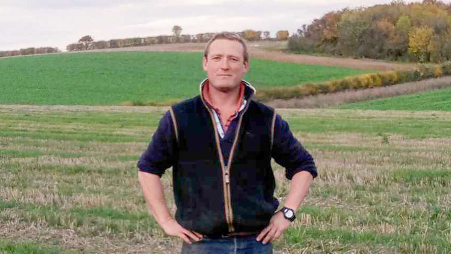 Will Wombwell standing in a field